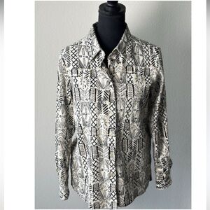 Appleseed's Cotton Multicolored Long Sleeve Button Down Shirt